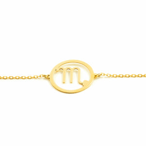 Pulsera oro horóscopo Escorpio