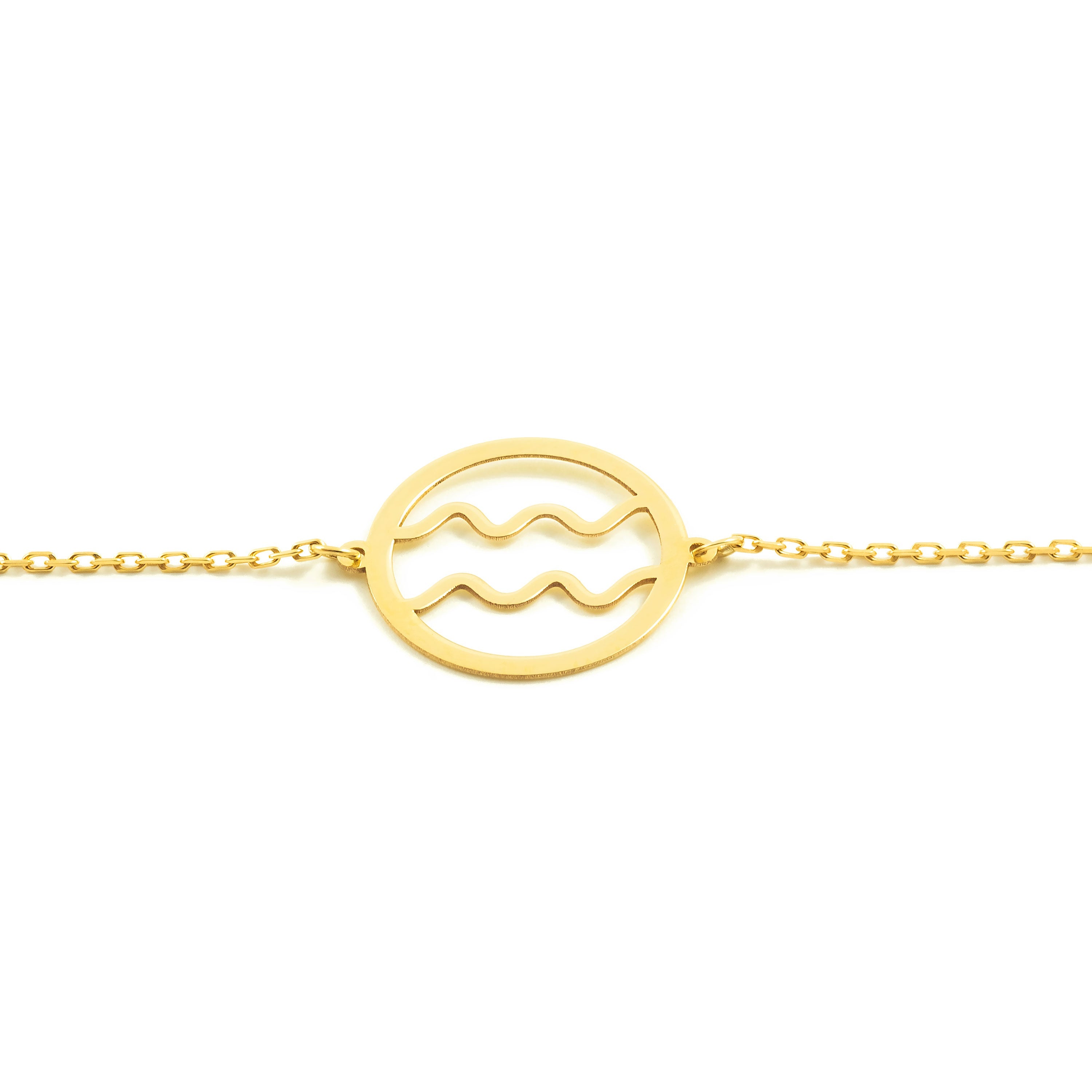 Pulsera oro horóscopo Acuario