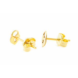 Pendientes Niña Oro Amarillo candado Liso