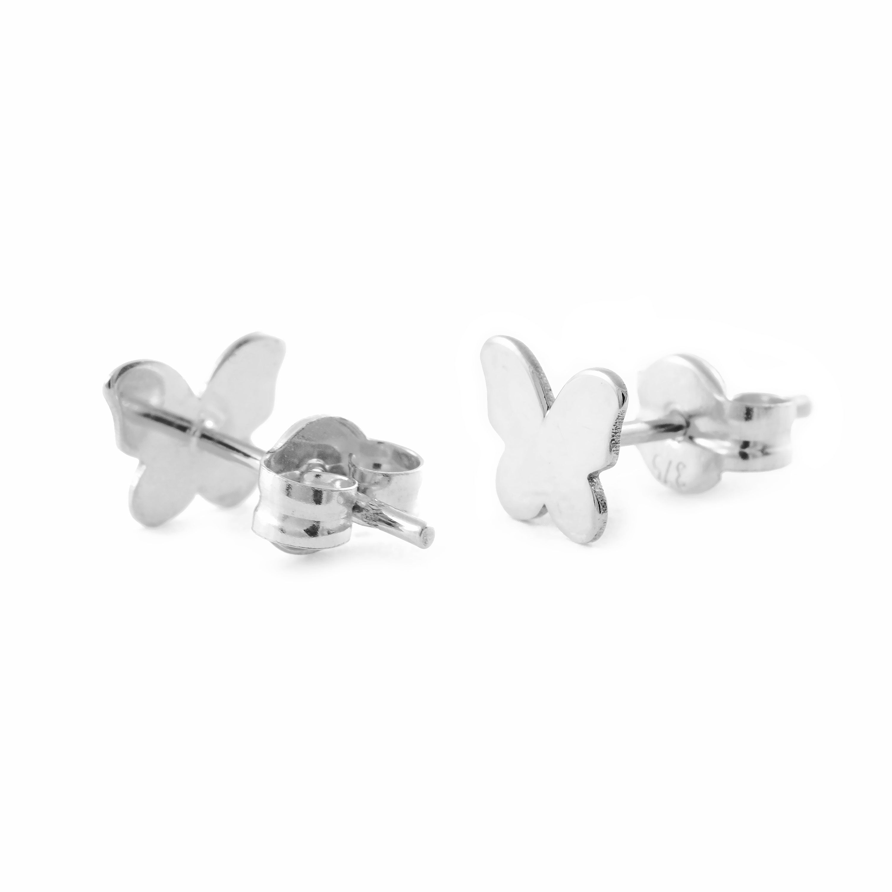 Pendientes Plata Mariposa lisa