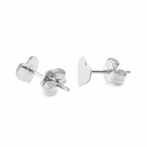 Pendientes de Plata Corazon liso