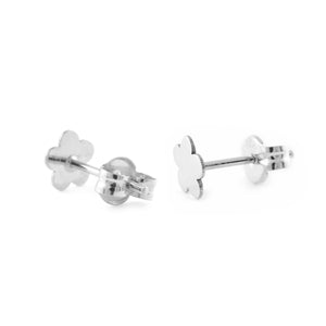 Pendientes Plata Flor lisa