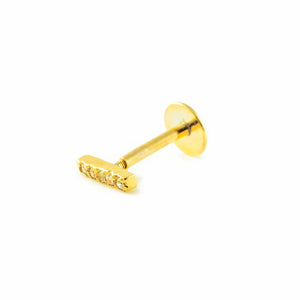 Piercing Oro cartilago garra 3 mm (9kts)