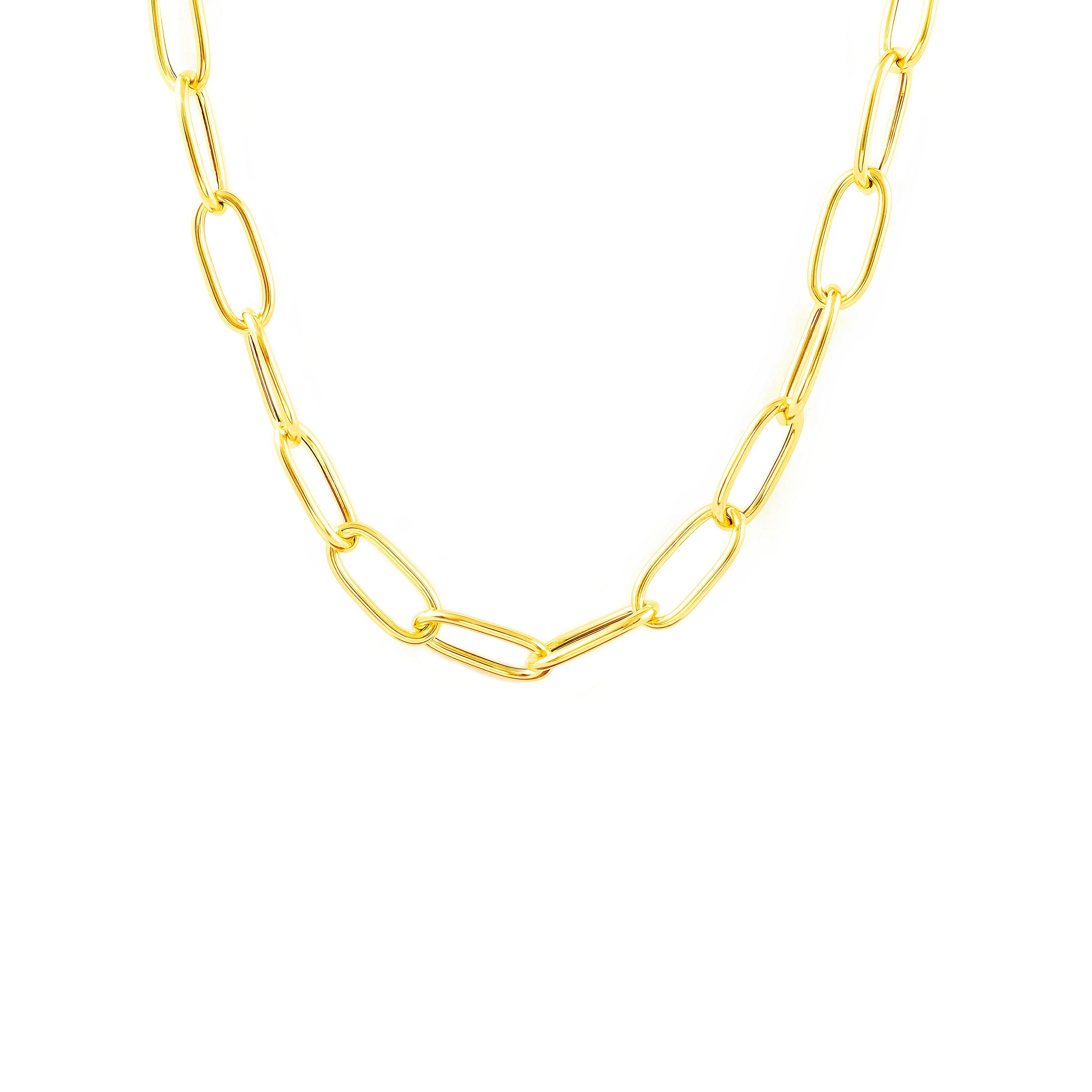 18K Yellow Gold Women's Necklace Fantasy Shine