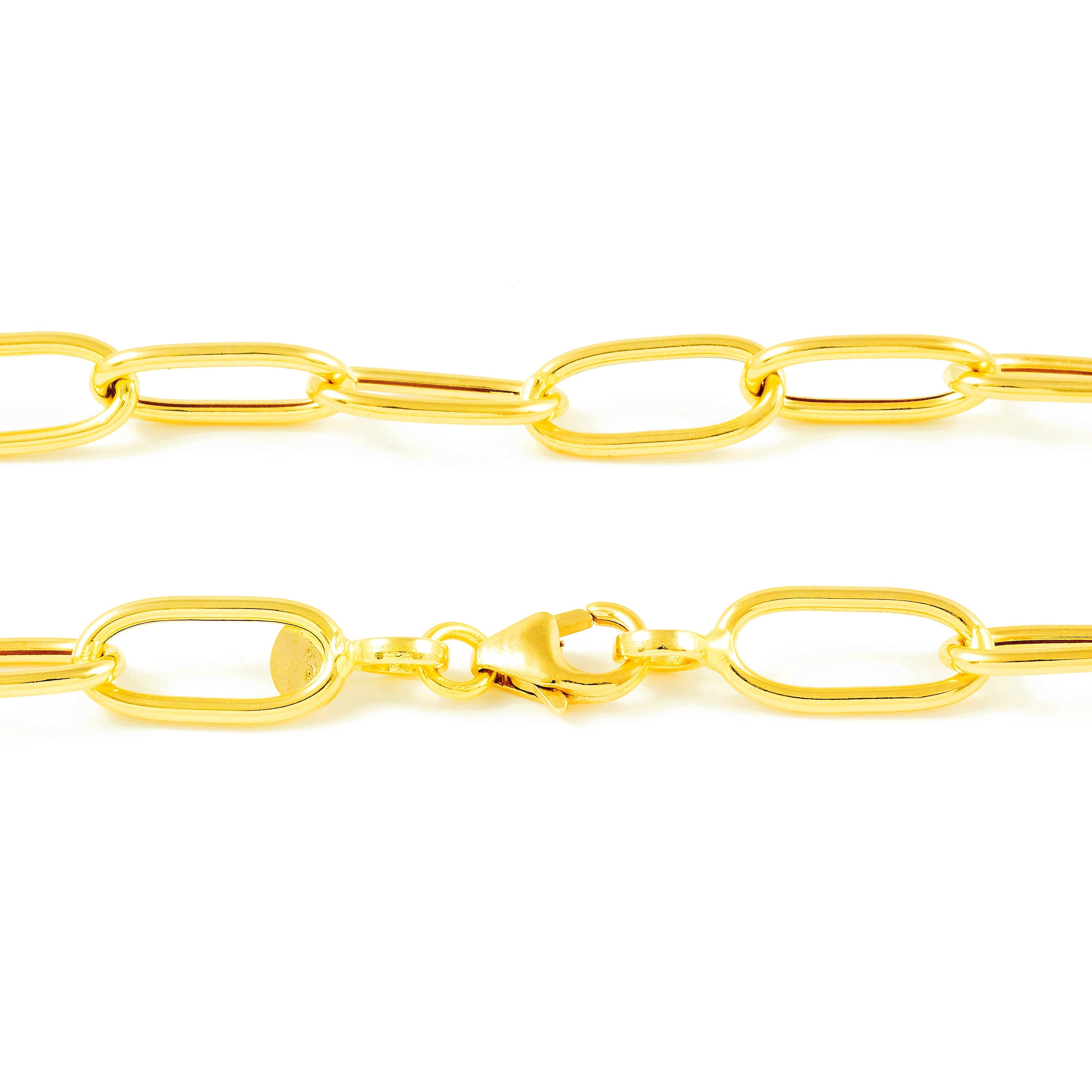 Pulsera Mujer Fantasia Oro 18k Oval