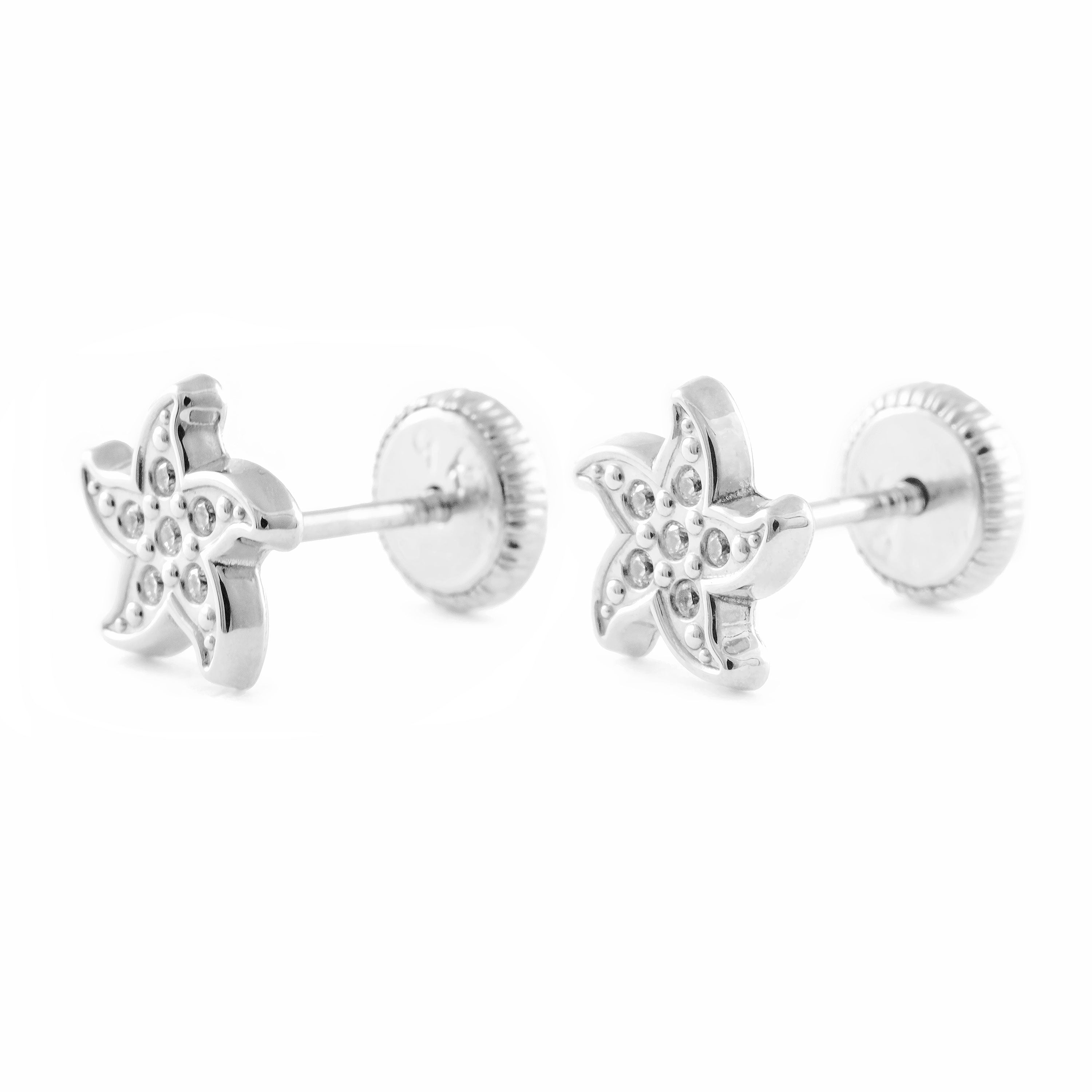 Pendientes Mujer/Niña Oro 9k Estrella Circonita