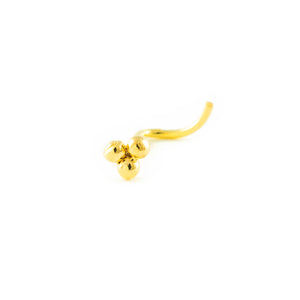 Piercing Oro Nariz bola lisa 2 mm (9kts)