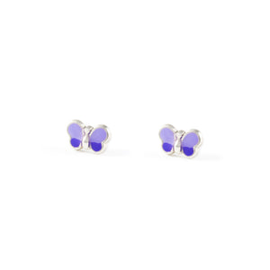 Pendientes Plata Mariposa Lila