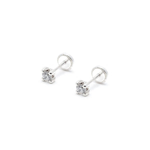 Pendientes Bebe Garra Cuadrados 3 mm