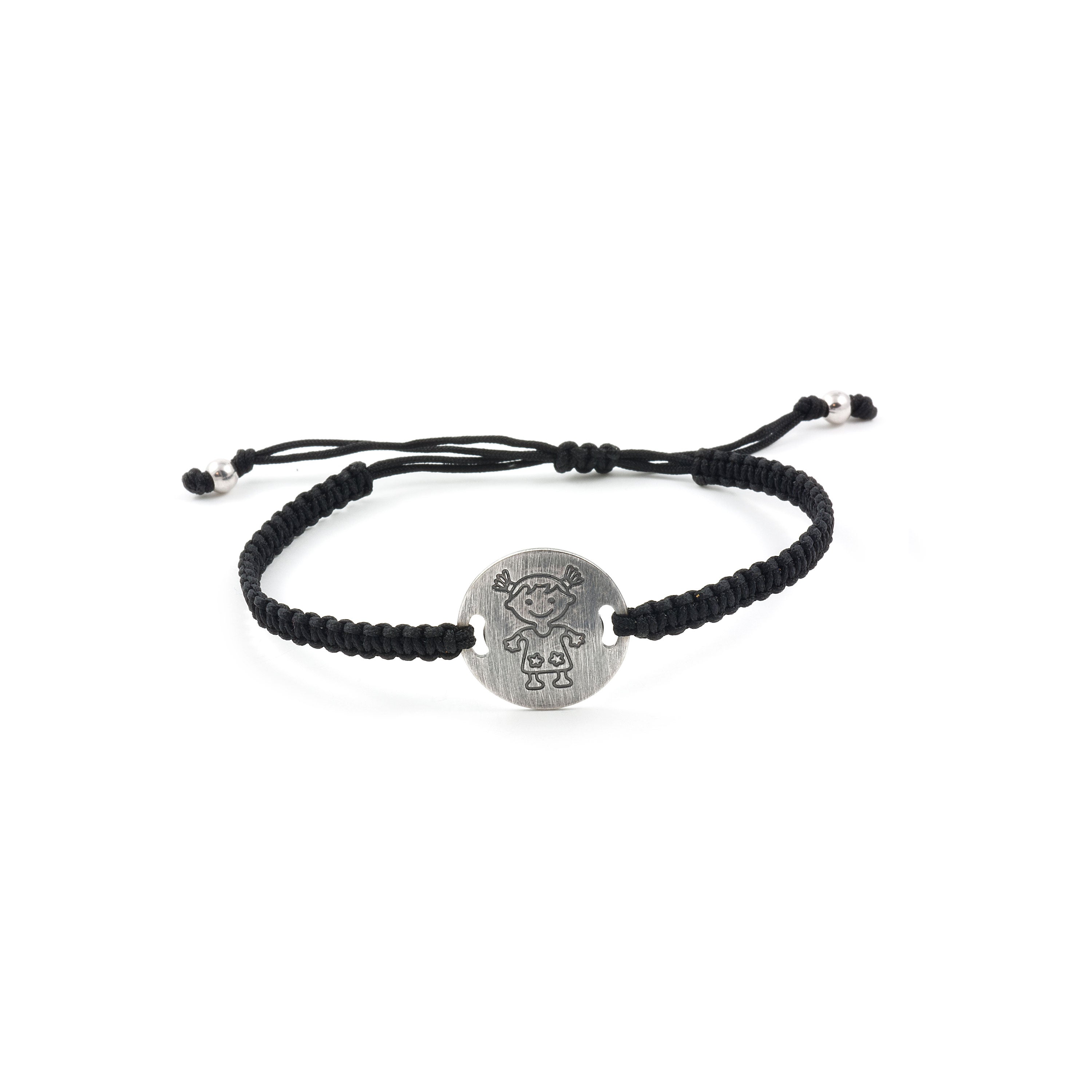 Silver Macrame Bracelet Black Girl Sheet