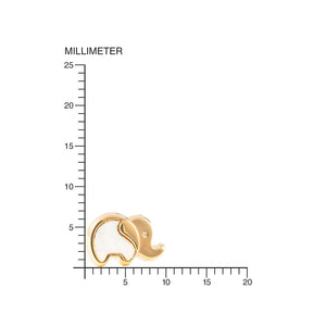 Pendientes niña Elefante con nacar