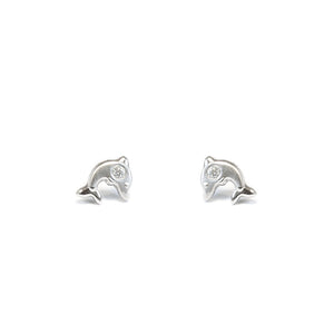 Pendientes Plata Bebe o niña Delfin