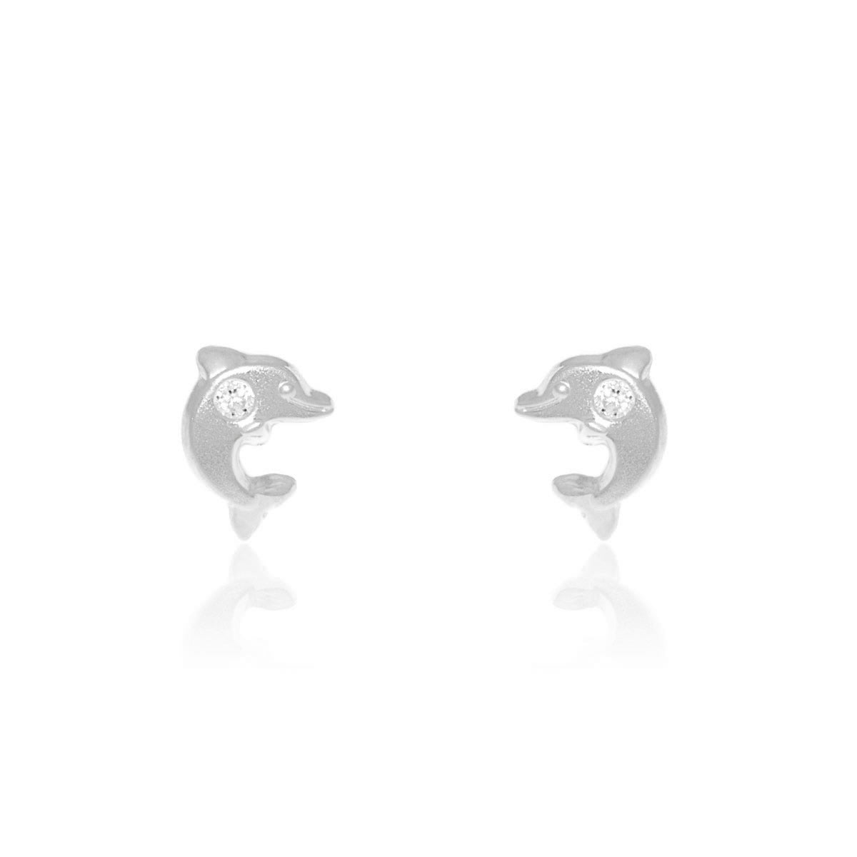 Pendientes Plata Bebe o niña Delfin