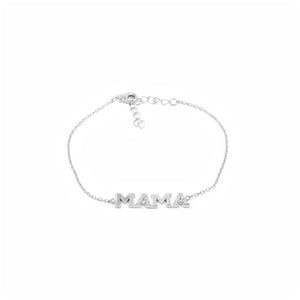 Pulsera de Plata Mama con Circonitas