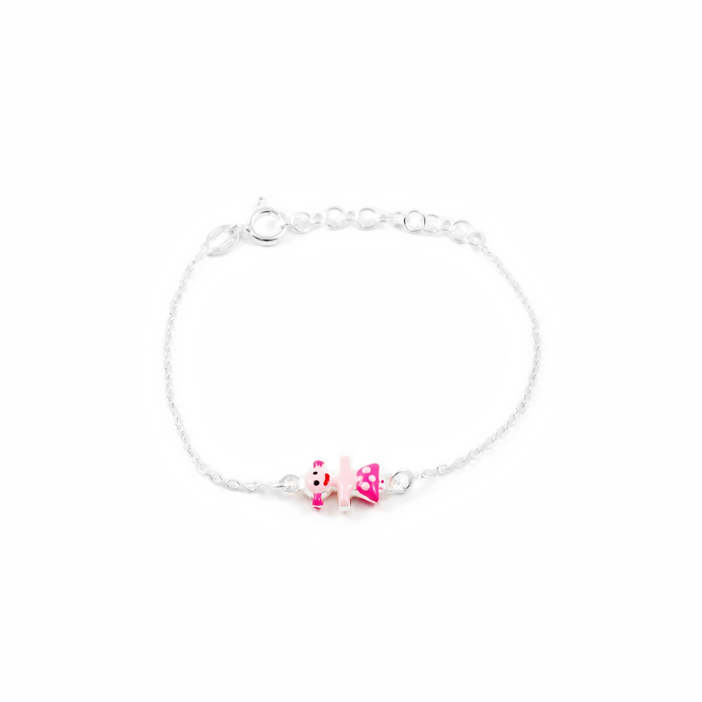 Pulsera Plata Niña Esmaltada