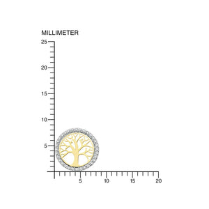 Pendientes Arbol De La Vida con Orla circon (9kts)