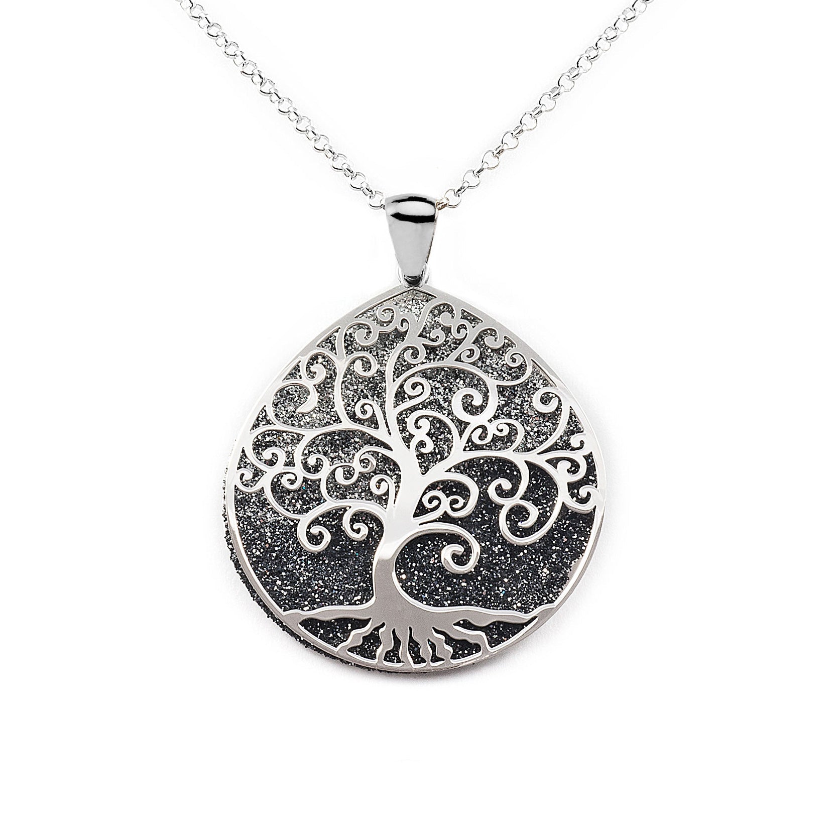 Sterling Silver Tree of Life Pendant Shine and Texture