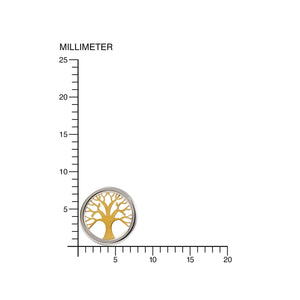 Pendientes Arbol De La Vida con Orla oro blanco (9kts)