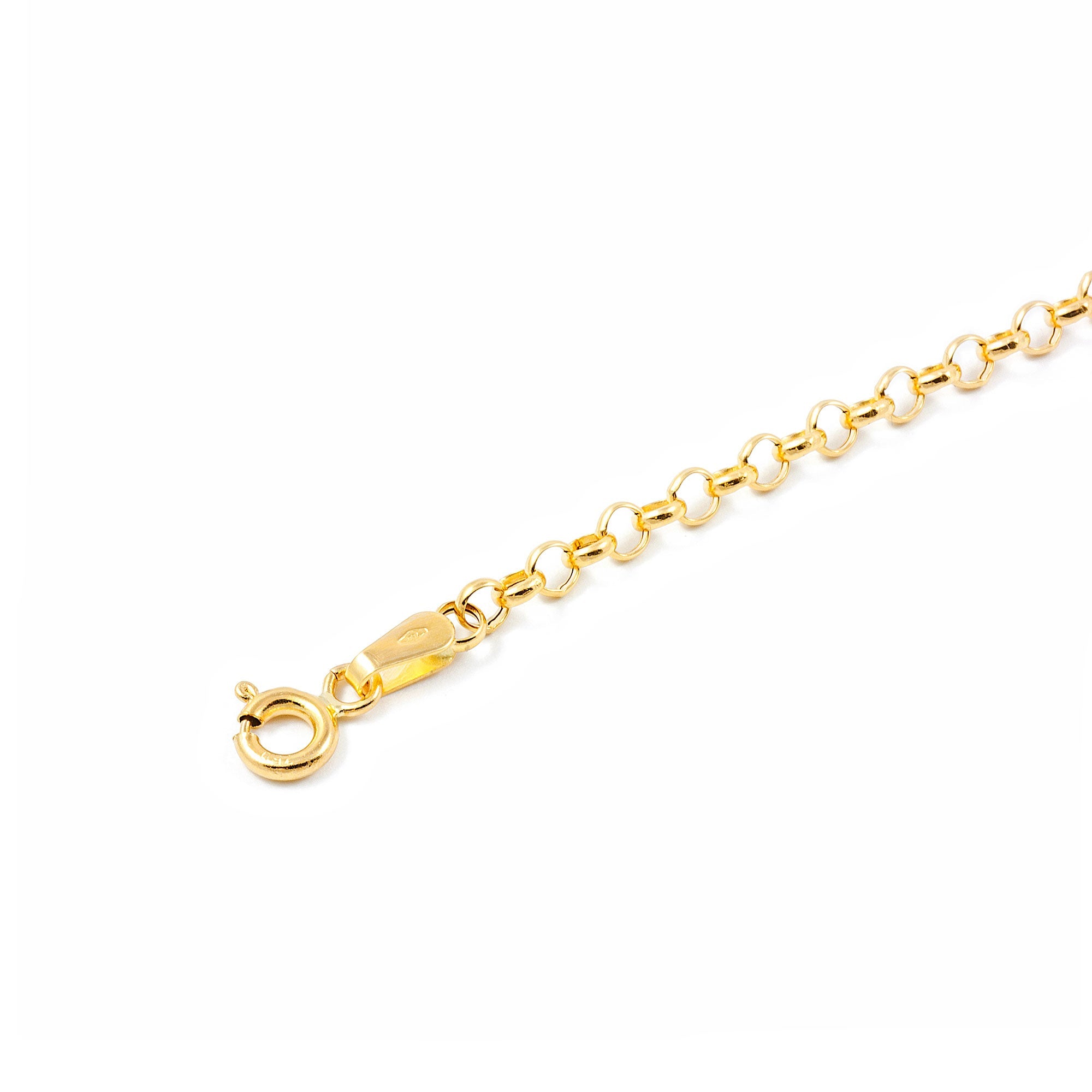 Pulsera Oro Amarillo Rolo Eslabon 3 mm