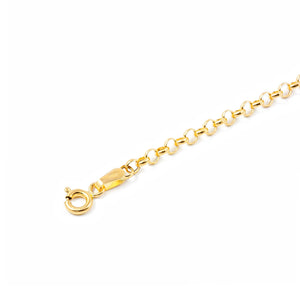 Pulsera Oro Amarillo Rolo Eslabon 3 mm