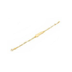 Pulsera Bebe oro Amarillo chapa reloj