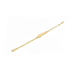 Pulsera Bebe oro Amarillo chapa Osito