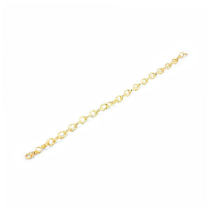 Pulsera Mujer oro eslabones ovales texturados