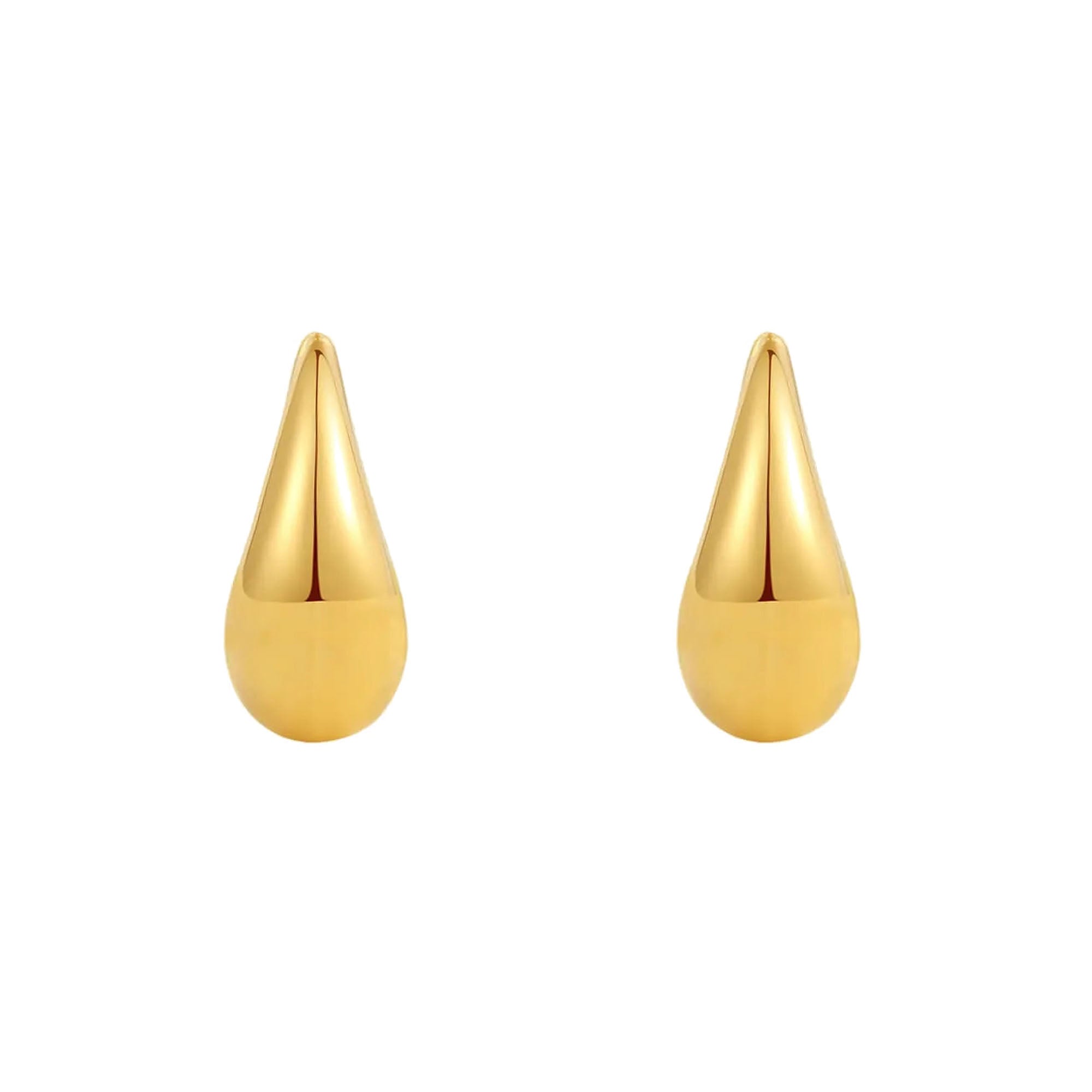 Pendientes Mujer Oro Amarillo 9K Gota Brillo